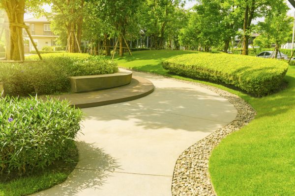 Cement Walkway Installation in Hayden